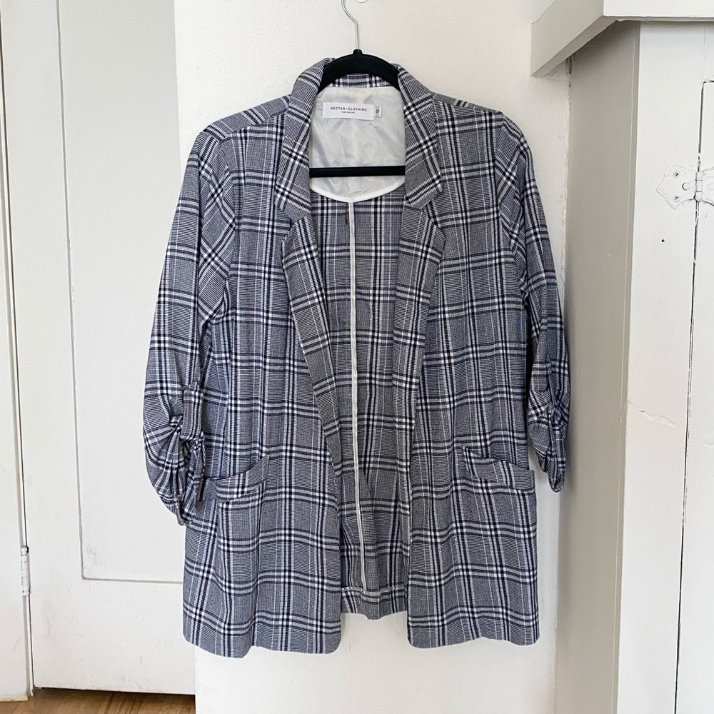 Lightweight Plaid Jacket